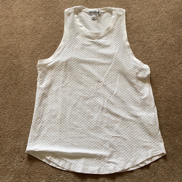 Koral Mesh Workout Tank in White - Picture 2 of 8